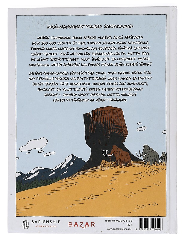 Sapiens. Osa 1, Ihmiskunnan synty - Harari, Yuval Noah - Historiakirjat - 10105454697 - 1