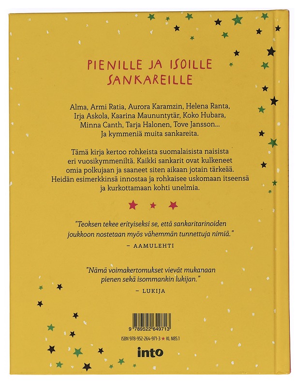 Sankaritarinoita tytöille (ja kaikille muille) - Anttonen, Taru - Elämäkerrat ja muistelmat - 10105454723 - 1