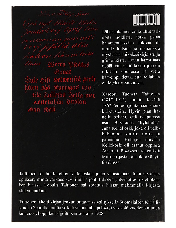 Mustakirja : vuonna 1862 löydetty suomalainen noitakirja - Taittonen, Tuomas - Tietokirjat ja oppaat - 10105454729 - 1