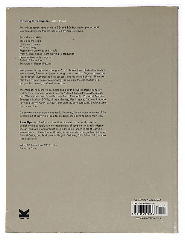 Drawing for designers - Alan Pipes - Taide- ja kulttuurikirjat - 10105454815 - 1