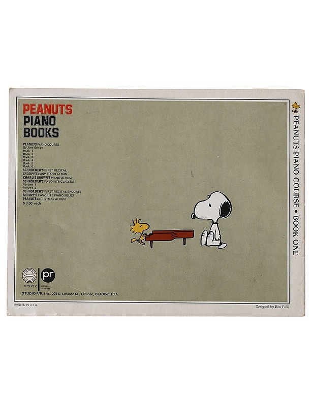Peanuts Piano Course : Book One - June Edison - Musiikki- ja elokuvakirjat - 10105454838 - 1