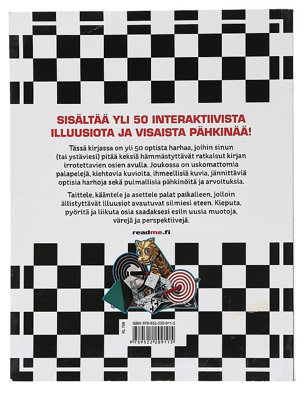 Koottavat 3D-illuusiot : irrota ja kokoa yli 50 hämmentävää, ällistyttävää ja merkillistä havaintoharhaa - Sarcone, Gianni A. - Tietokirjat ja oppaat - 10105454845 - 1