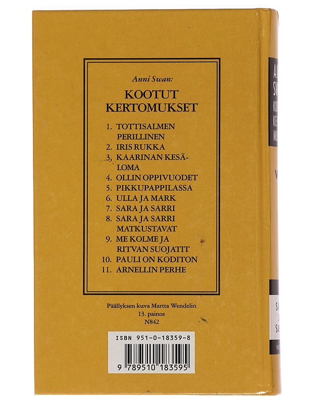 KOOTUT KERTOMUKSET 7 : SARA JA SARRI - ANNI SWAN - Nuorten kirjat - 10105454891 - 1