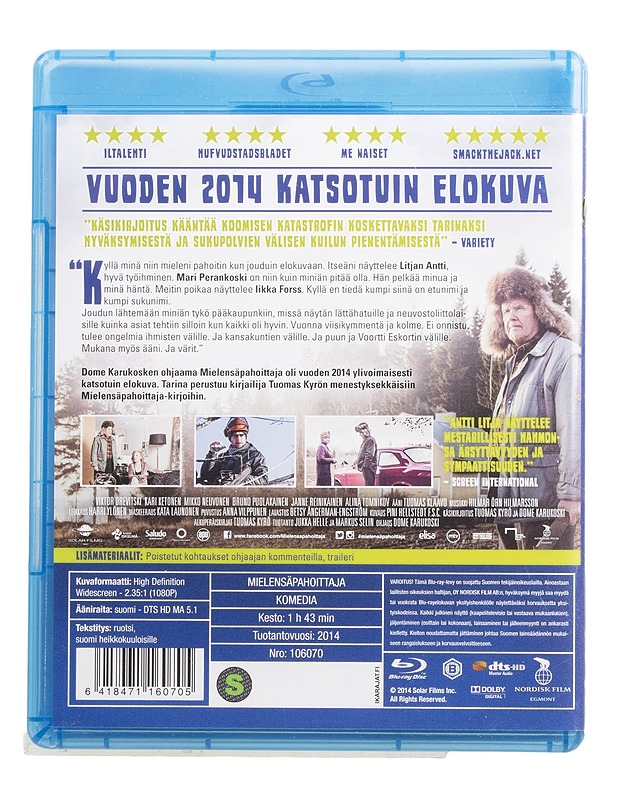 Mielensäpahoittaja - Blu-Ray - Blu-ray-levyt - 10105454994 - 1