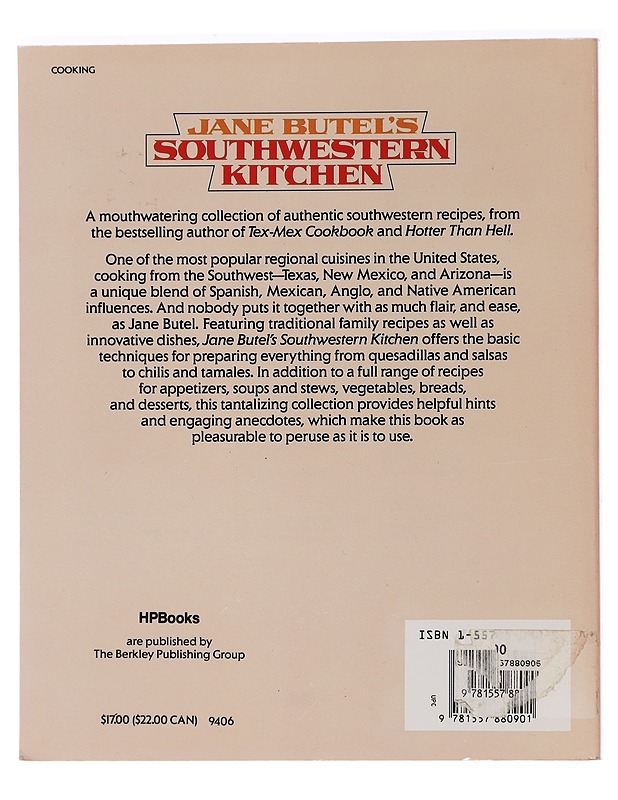 Jane Butel's Southwestern Kitchen - Jane Butel - Ruokakirjat - 10105455010 - 1