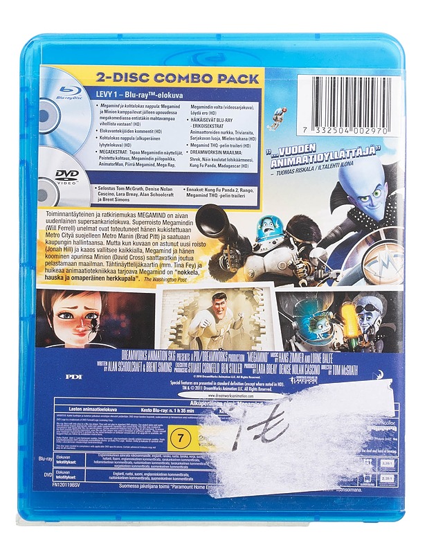 Megamind - Blu-Ray - DVD-elokuvat - 10105455012 - 1