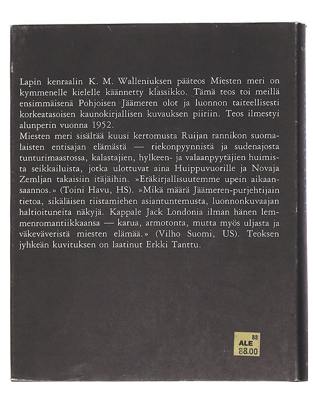 Miesten meri - Wallenius, Kurt Martti - Romaanit ja novellit - 10105455052 - 1