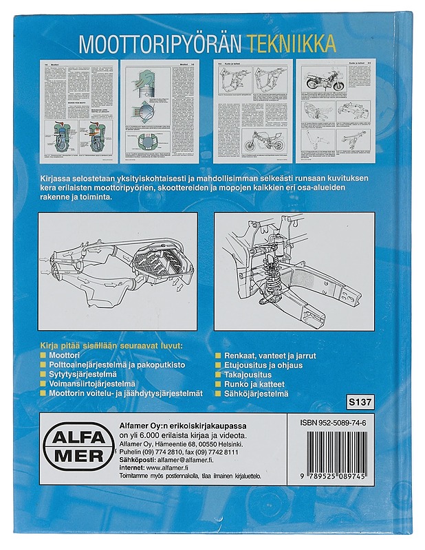 Moottoripyörän tekniikka : rakenne, tekniikka, toiminta : moottoripyörät, skootterit, mopot - Coombs, Matthew - Harrastekirjat - 10105455089 - 1
