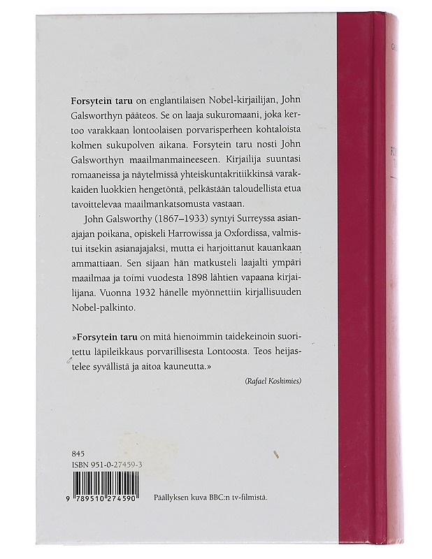 Forsytein taru I - Galsworthy, John - Romaanit ja novellit - 10105455082 - 1