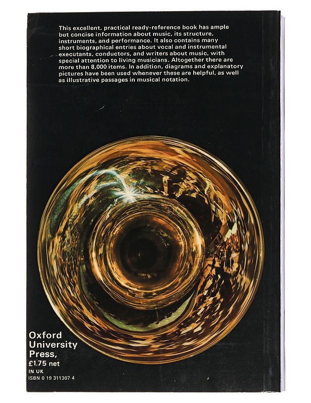 The concise oxford dictionary of music - Percy A. Scholes - Matkaoppaat ja sanakirjat - 10105455115 - 1