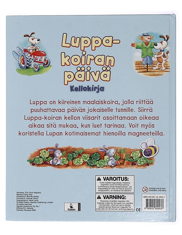 Luppa-koiran päivä : kellokirja - Apsley, Brenda - Lastenkirjat - 10105455141 - 1