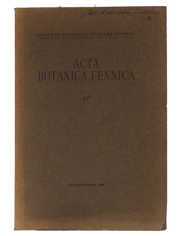 Acta botanica fennica 57 - Tietokirjat ja oppaat - 10105455208 - 0