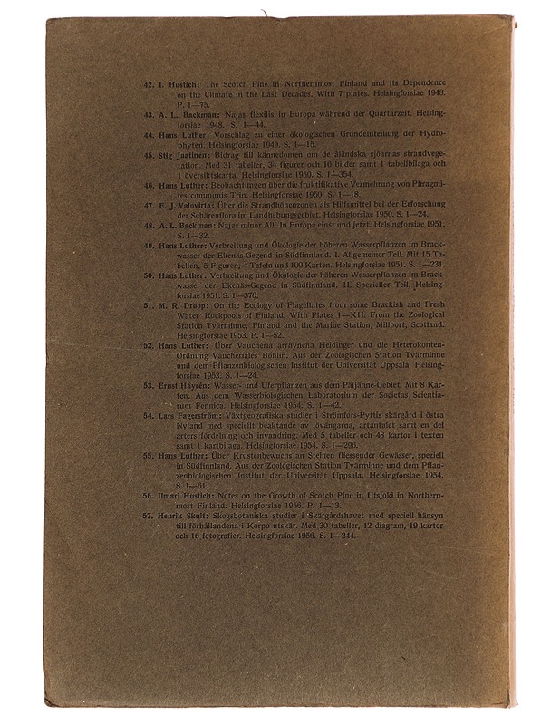 Acta botanica fennica 57 - Tietokirjat ja oppaat - 10105455208 - 1