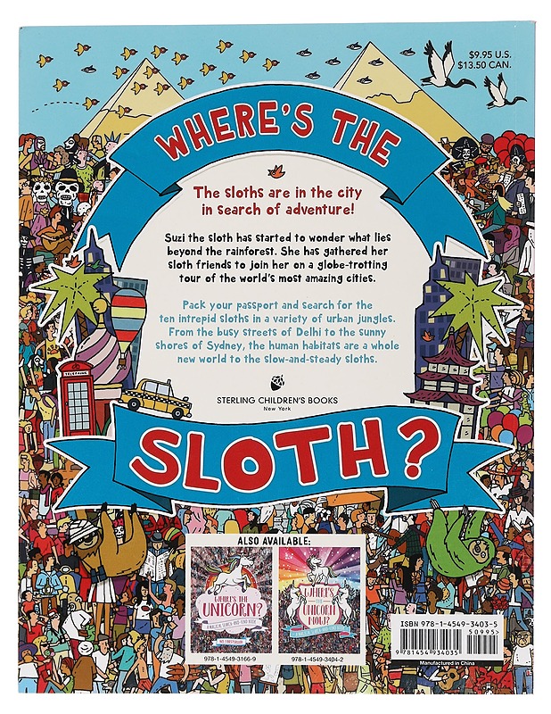 Where's the sloth? A super sloth search-and-find book - Lastenkirjat - 10105455337 - 1
