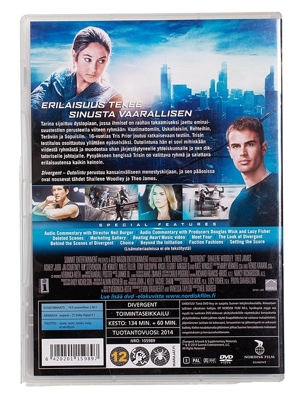 Divergent: Outolintu - DVD - DVD-elokuvat - 10105455391 - 1
