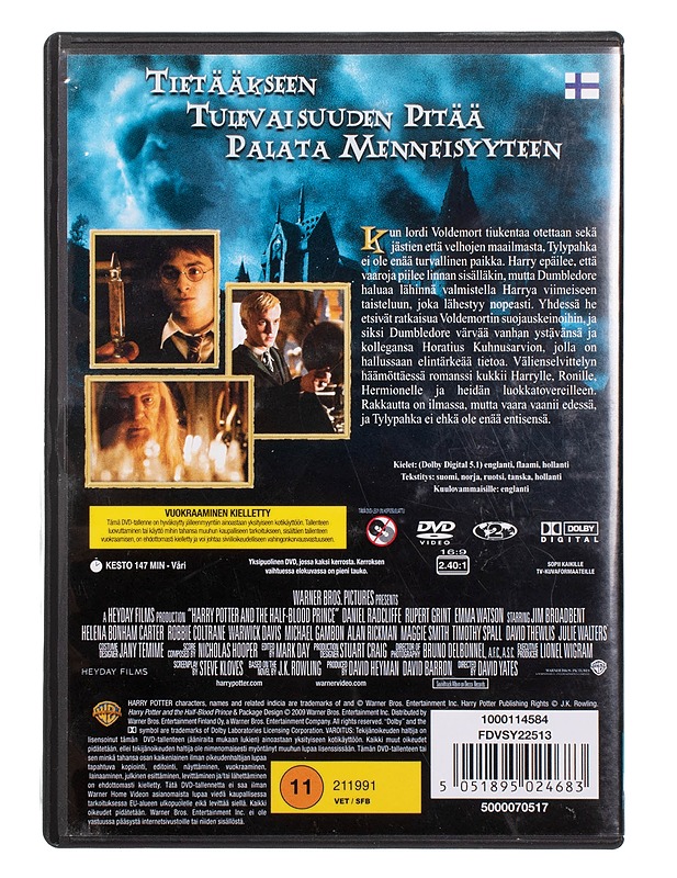 Harry Potter Ja puoliverinen Prinssi - DVD - DVD-elokuvat - 10105455436 - 1