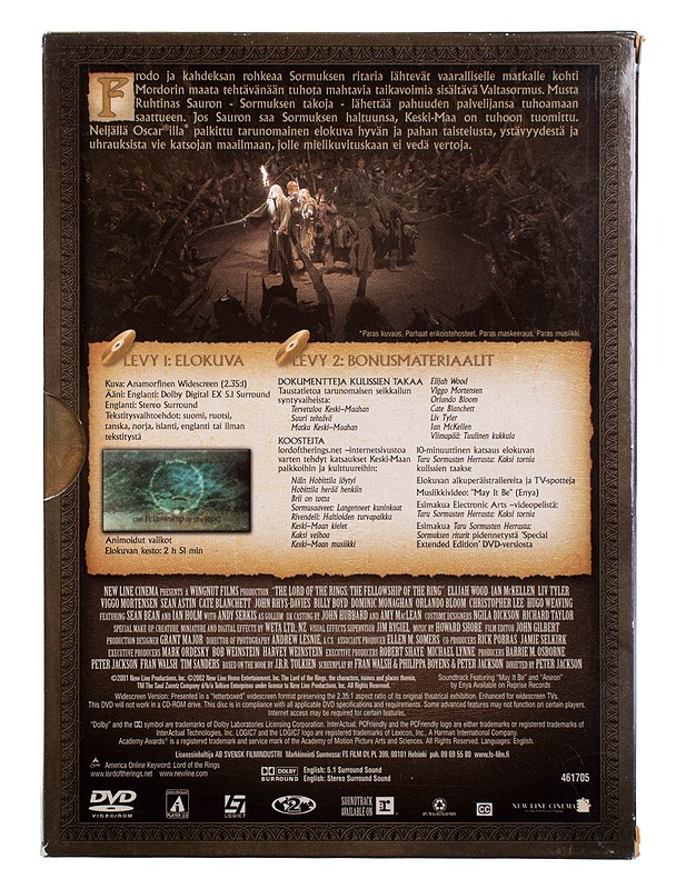Taru sormusten herrasta: Sormuksen ritarit - DVD - DVD-elokuvat - 10105455453 - 1