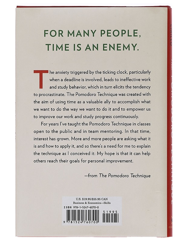 The Pomodoro technique : the acclaimed time-management system that has transformed how we work - Francesco Cirillo - Tietokirjat ja oppaat - 10105455452 - 1