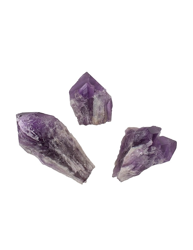 Ametisti, 3 kpl - Koriste-esineet - 10105455544 - 0