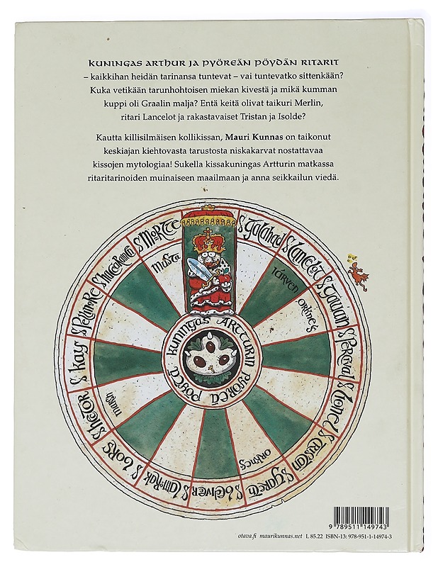 Kuningas Artturin ritarit : kappale kissojen varhaista historiaa - Kunnas, Mauri - Lastenkirjat - 10105455601 - 1