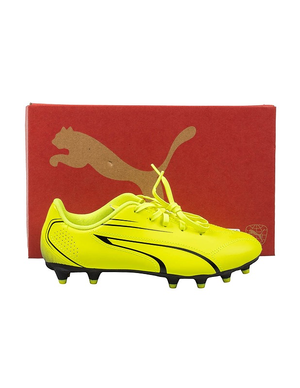 Puma Vitoria FG/AG Electric Lime-Puma Black - jalkapallokengät, koko 35, 21.5 cm - Jalkapallo - 10105455606 - 0