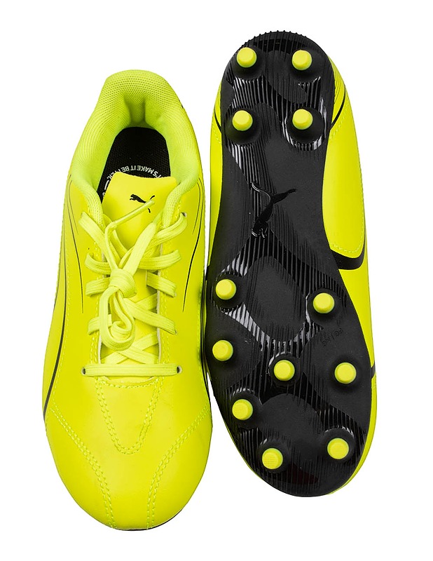 Puma Vitoria FG/AG Electric Lime-Puma Black - jalkapallokengät, koko 35, 21.5 cm - Jalkapallo - 10105455606 - 2