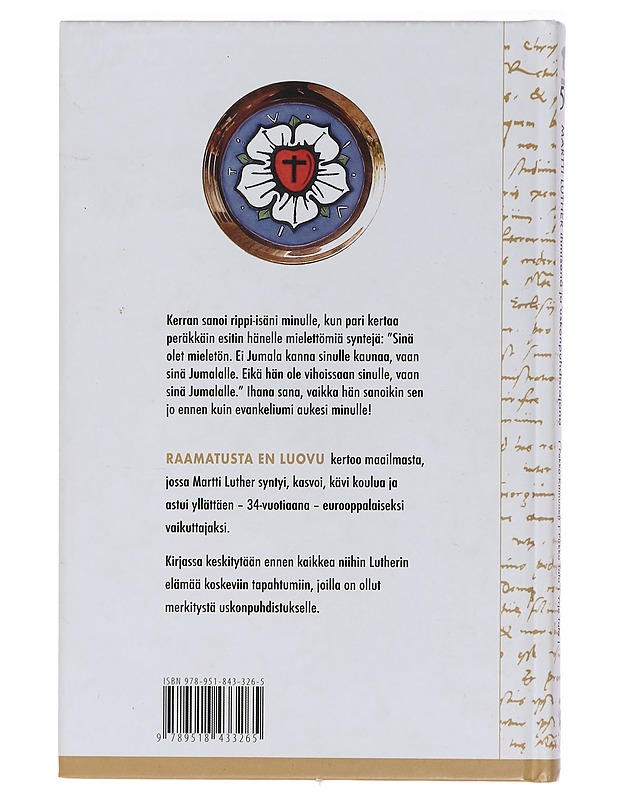 Raamatusta en luovu : Martti Luther ihmisenä ja uskonpuhdistajana - Kinnunen, Pekka - Elämäkerrat ja muistelmat - 10105455659 - 1