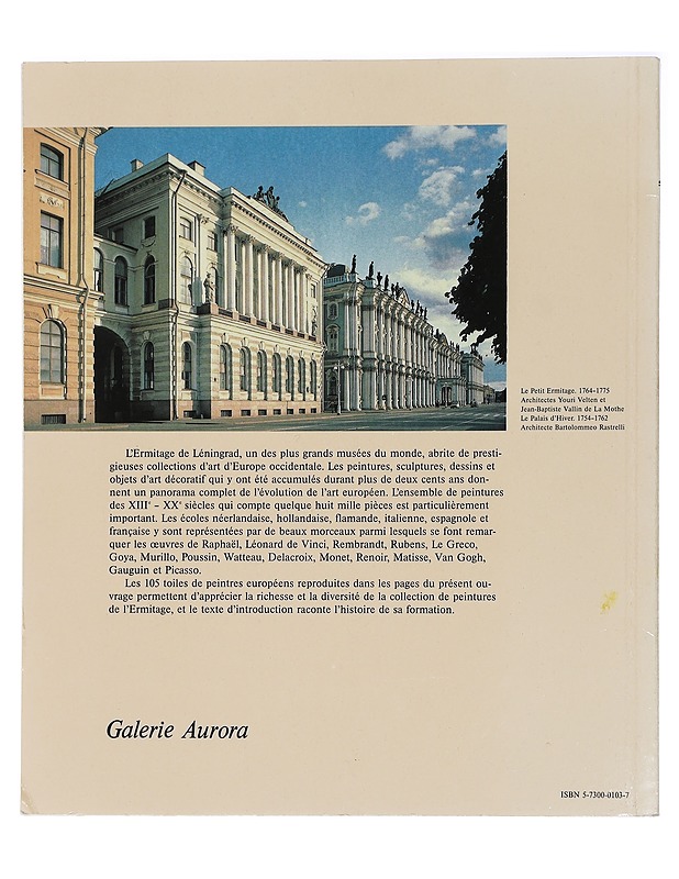 Leningradin Eremitaasin museo: Länsieurooppalainen maalaus - Farrakhov, Ildous - Taide- ja kulttuurikirjat - 10105455671 - 1