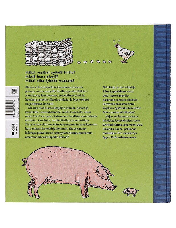 Nakki lautasella : mistä ruoka tulee? - Lappalainen, Elina - Lastenkirjat - 10105455755 - 1