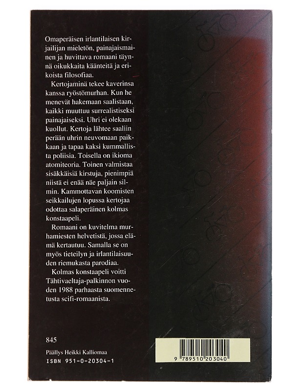 Kolmas konstaapeli - O'Brien, Flann - Fantasia- ja scifi - 10105455826 - 1