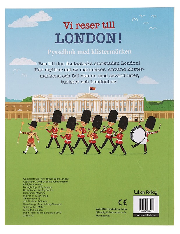 Vi reser till London: pysselbok med klistermärken -  - Lastenkirjat - 10105455942 - 1