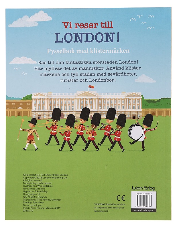 Vi reser till London: pysselbok med klistermärken - James Maclaine - Lastenkirjat - 10105455946 - 1