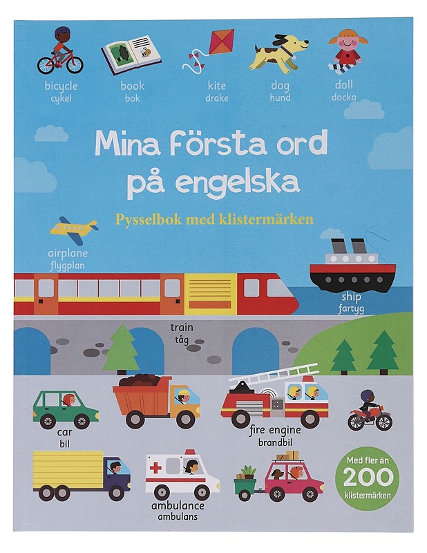 Mina första ord på engelska: pysselbok med klistermärken - Marie Helleday Ekwurtzel - Lastenkirjat - 10105455996 - 0