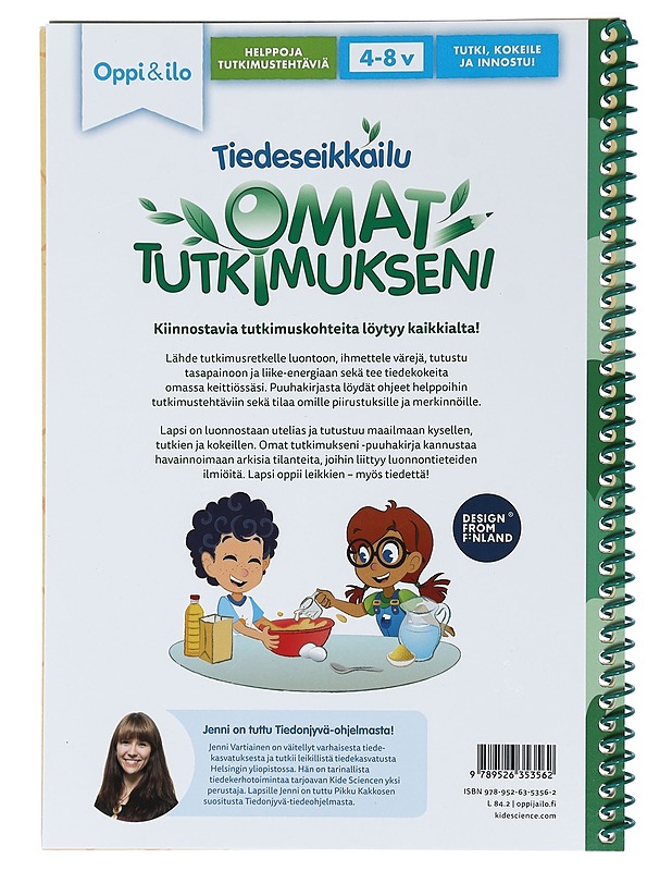 Tiedeseikkailu : omat tutkimukseni - Vartiainen, Jenni - Lastenkirjat - 10105456002 - 1