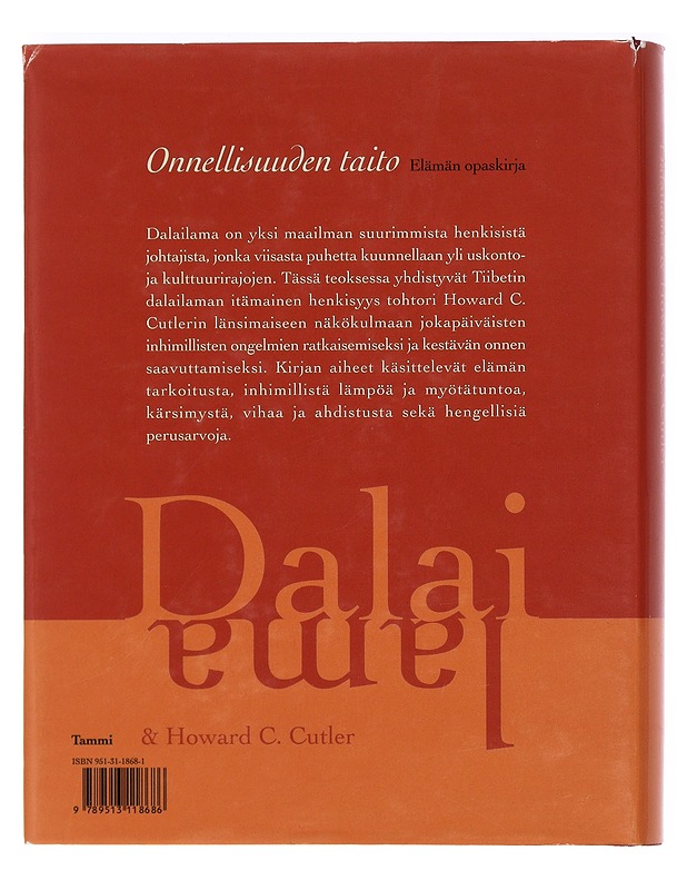 Onnellisuuden taito : elämän opaskirja - Dalai Lama XIV - Tietokirjat ja oppaat - 10105456114 - 1
