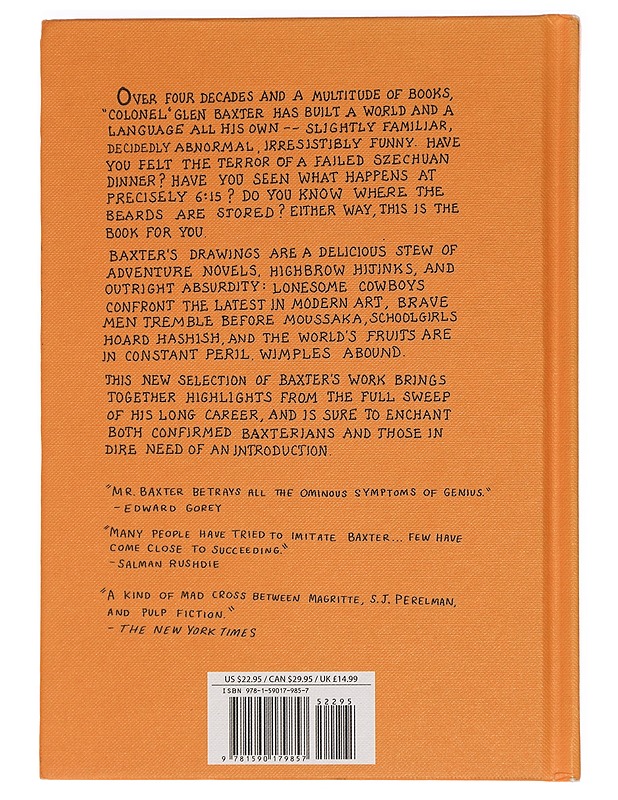 Almost Completely Baxter. New and Selected Blurtings - Glen Baxter - Sarjakuvat - 10105456124 - 1