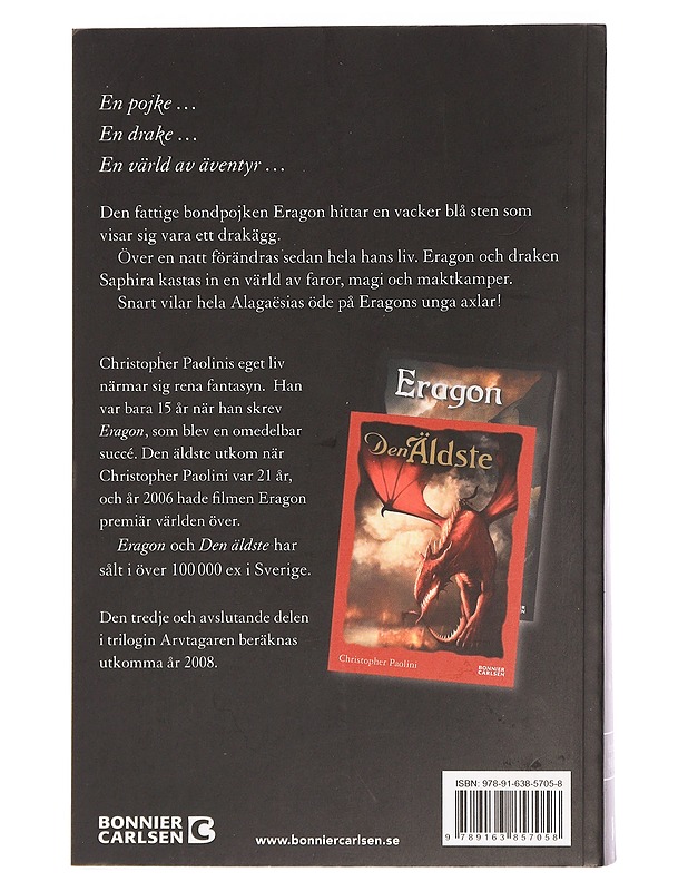 Eragon - Paolini, Christopher - Fantasia- ja scifi - 10105456232 - 1