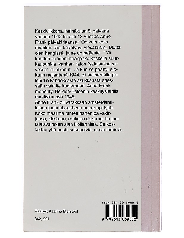 Nuoren tytön päiväkirja - Frank, Anne - Elämäkerrat ja muistelmat - 10105456263 - 1