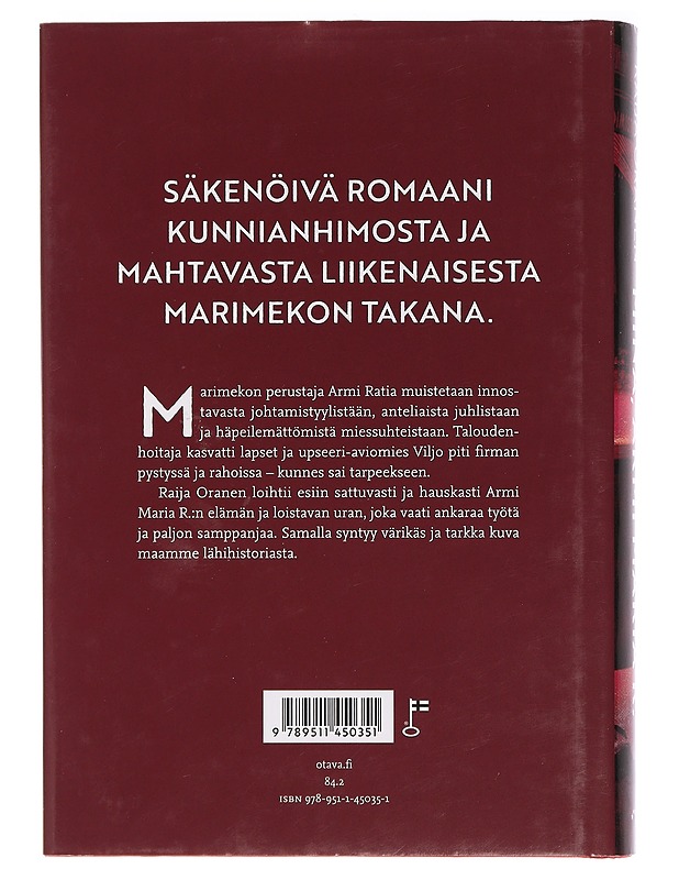 Minä, Armi Maria R. - Raija Oranen - Romaanit ja novellit - 10105456410 - 1