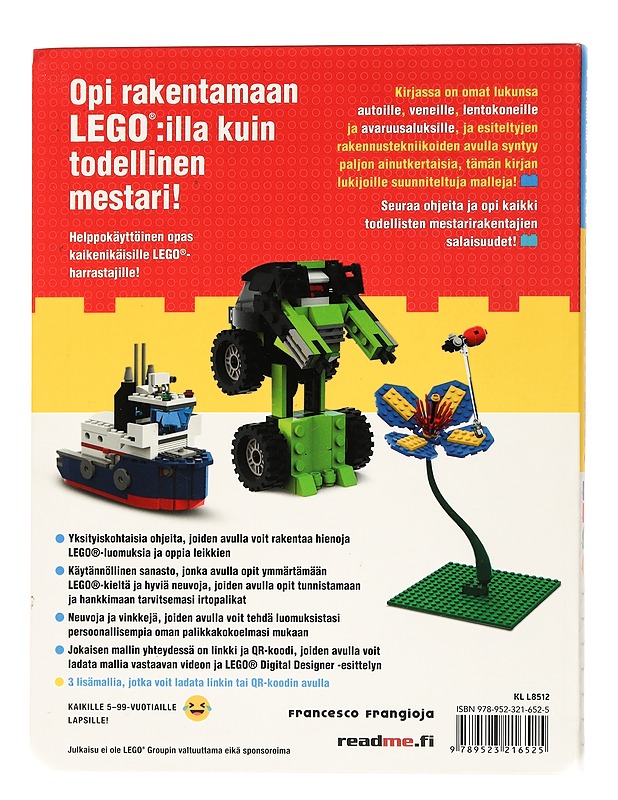 Mestarirakentajan Lego-kirja - Frangioja, Francesco - Tietokirjat ja oppaat - 10105456457 - 1