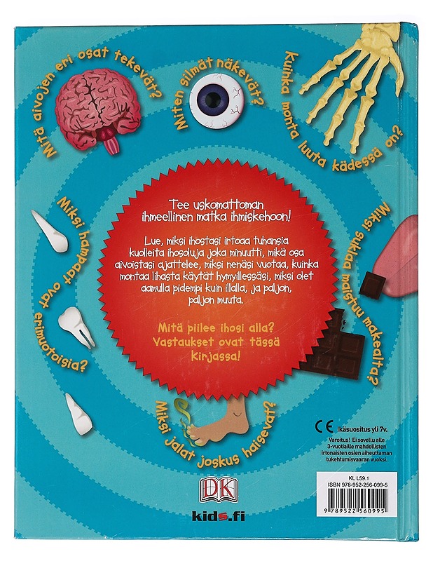 Hauska ihmiskehokirja : mitä kaikkea piilee ihosi alla? - Gifford, Clive - Lastenkirjat - 10105456460 - 1