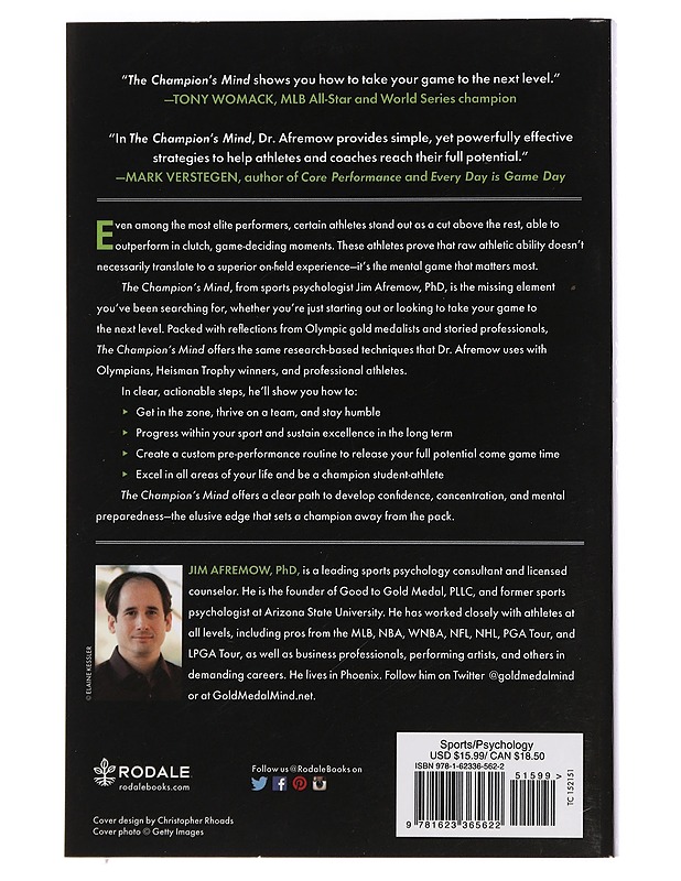 The Champion's mind : how great athletes think, train, and thrive - Afremow, Jim - Harrastekirjat - 10105456473 - 1