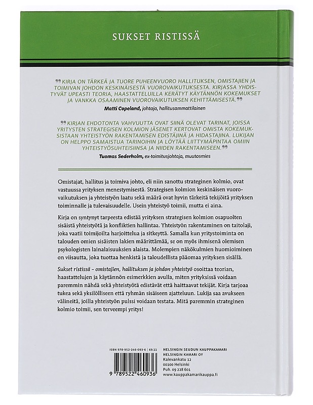 Sukset ristissä : omistajien, hallituksen ja johdon yhteistyö - Ristikangas, Vesa - Historiakirjat - 10105456485 - 1