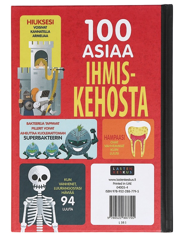 100 asiaa ihmiskehosta - Frith, Alex - Tietokirjat - 10105456487 - 1