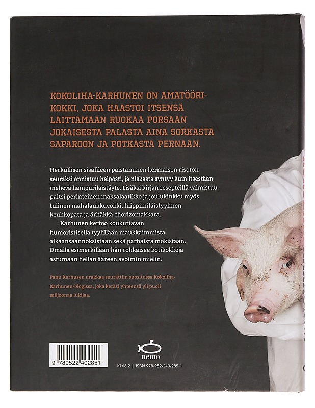 Kokoliha-Karhunen : ruokaa porsaan jokaisesta osasta - Panu Karhunen - Ruokakirjat - 10105456519 - 1