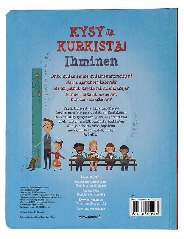 Kysy ja kurkista! : ihminen - Daynes, Katie - Lastenkirjat - 10105456533 - 1