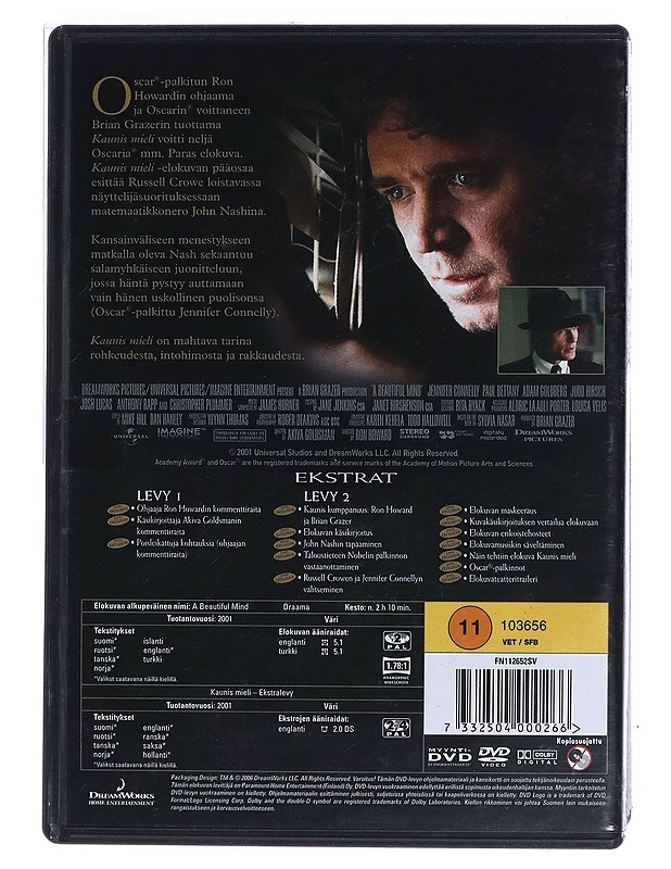 Kaunis mieli - DVD - DVD-elokuvat - 10105456589 - 1