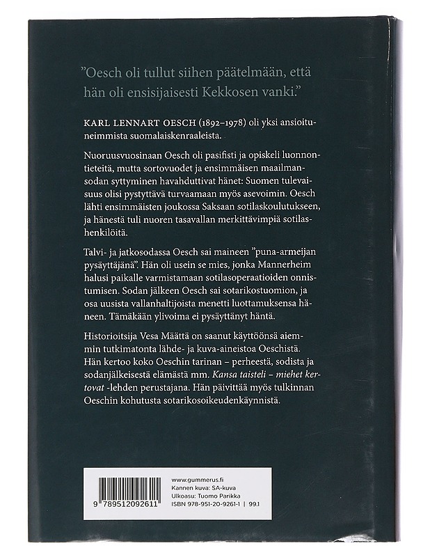 K.L. Oesch : ylivoimaa vastassa - Vesa Määttä - Elämäkerrat ja muistelmat - 10105456611 - 1