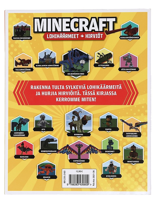 Minecraft : lohikäärmeet+hirviöt - Stanford, Sara - Fantasia- ja scifi - 10105456616 - 1