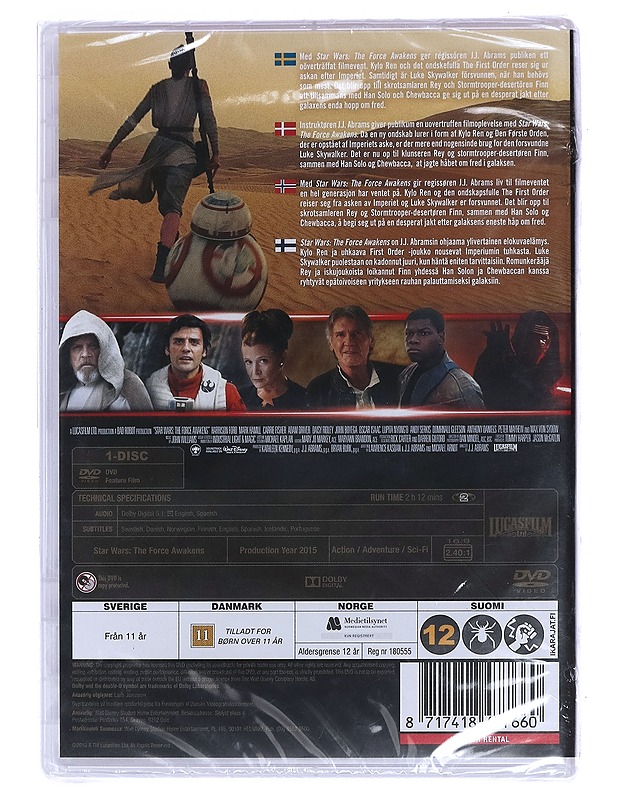 Star Wars: The Force Awakens - DVD - DVD-elokuvat - 10105456643 - 1